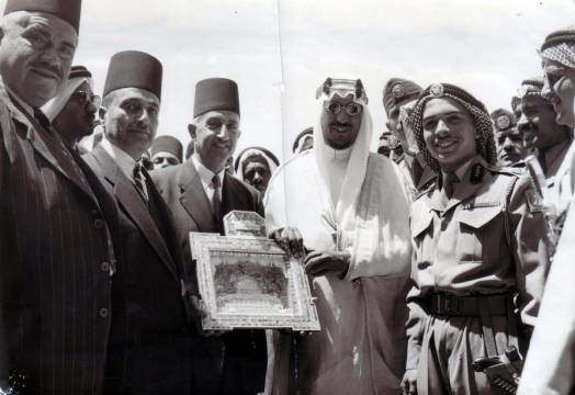 Royal_visit_of_King_Saud_bin_AbdulAziz__King_Hussain_of_Jordan_to_the_Holy_City_of_Jerusalem_in_1953